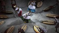 Dalam karnaval tersebut memamerkan beragam ekspresi budaya Brasil melalui parade yang memukau. AP Photo/Bruna Prado