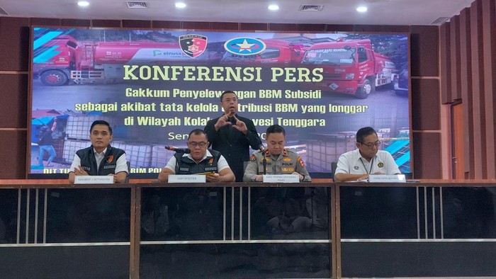 Konferensi pers di Bareskrim Polri (Rumondang/detikcom)