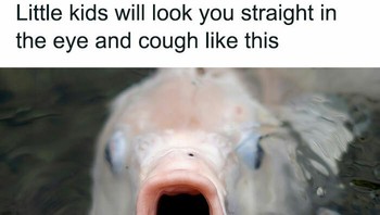 Anak kecil kalau batuk ekspresinya kurang lebih kayak gini. Foto: Xandria Elizabeth via Bored Panda