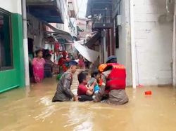 Banjir Imbas Luapan Ciliwung di Jaksel dan Jaktim Berangsur Surut
