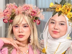 7 Foto Sinta dan Jojo Keong Racun Ikut Tren Douyin Makeup, Bak Tak Menua