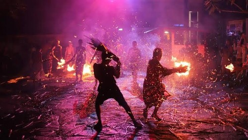 Tradisi Meamuk-amukan dari Desa Padangbulia, Kecamatan Sukasada, Buleleng, ditetapkan sebagai Warisan Budaya Tak Benda (WBTB). (Foto: Dok. Pemkab Buleleng)