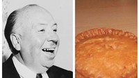 Sutradara film Alfred Hitchcock menyukai pie. Pienya dibuat dari daging ham, telur, garam, pala,cayenne pepper, dan susu. Diselimuti kulit pie dari gandum. Foto: ranker.com