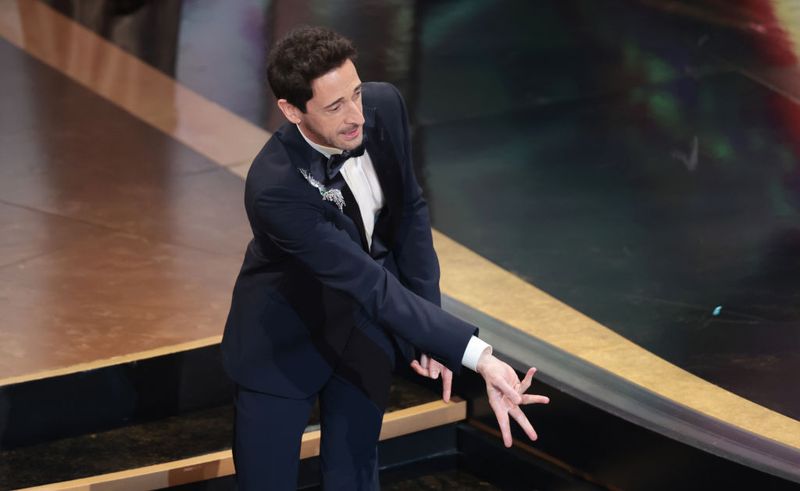 Los Angeles, CA. March 2, 2025: Adrien Brody at the 97th Academy Awards (Oscars) at the Dolby Theatre on March 2, 2025 in Los Angeles, CA. (Myung J. Chun / Los Angeles Times via Getty Images)