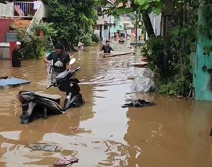 Banjir di Cililitan, Jakarta Timur (dok. Istimewa)