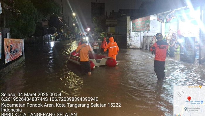Banjir di Kecamatan Pondok Aren Tangsel