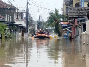 Video Banjir di Villa Nusa Indah Bogor Capai 3 Meter