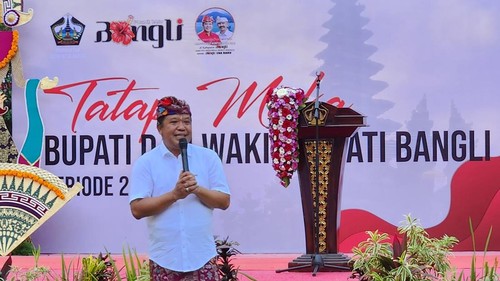 Bupati Bangli Sang Nyoman Sedana Arta, Selasa (4/3/2025). (IST)