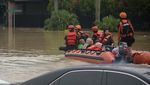 Foto Udara Banjir di Kota Bekasi