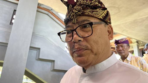 Ketua DPD I Golkar Bali, I Nyoman Sugawa Korry, saat ditemui di kantor DPRD Bali, Selasa (4/3/2025). (Rizky Setyo/detikBali)