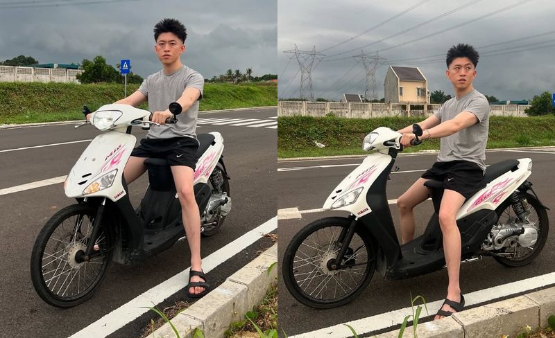 Rich Brian naik Mio