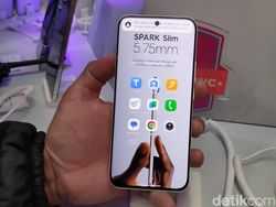 Ponsel Super Tipis Tecno Spark Slim Membetot Perhatian