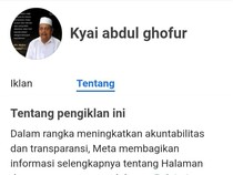 Awas! Ada Akun Fb Catut Nama KH Abdul Ghofur Lamongan Bisa Gandakan Uang