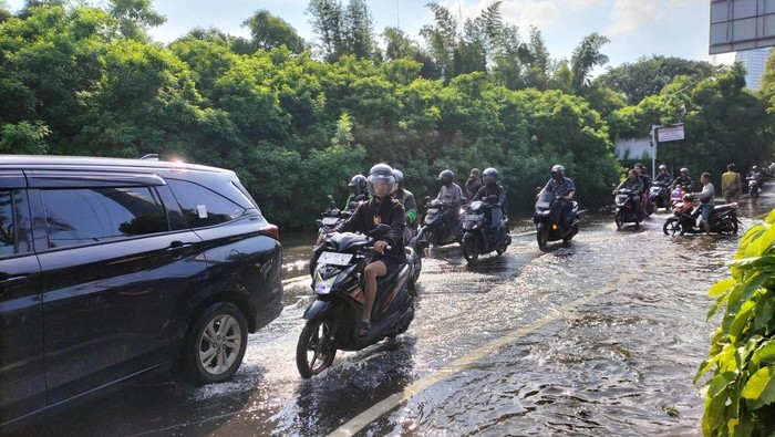 Banjir di Puri Kembangan Jakbar surut (Maulani/detikcom)