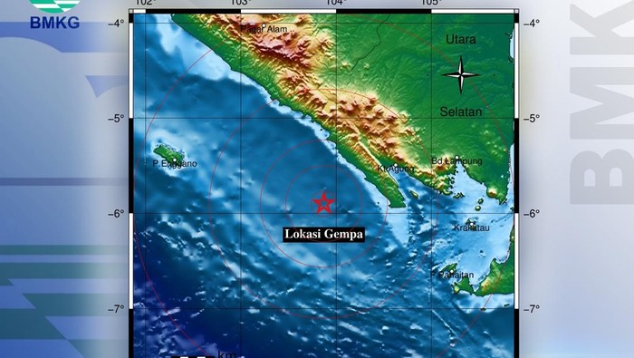 Gempa bumi di Pesisir Barat Lampung