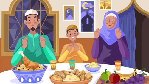 Ilustrasi buka puasa