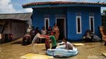 Penampakan Banjir Rendam Kampung Gabus Rawa Bekasi
