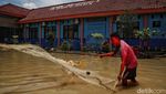 Penampakan Banjir Rendam Kampung Gabus Rawa Bekasi