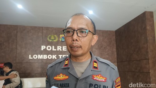 Kasi Humas Polres Lombok Tengah Iptu Lalu Brata Kusnadi saat ditemui detikBali, belum lama ini. Foto: (Edi Suryansyah/detikBali)
