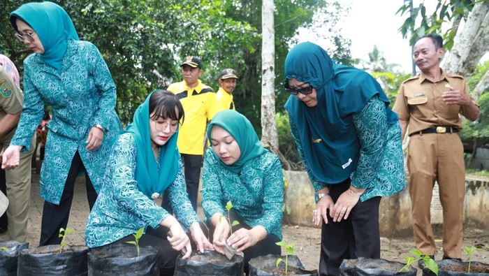 Ketua TP PPK Trenggalek Bagikan Benih Cabai untuk Kemandirian Pangan