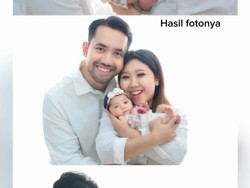 Momen Kocak di Balik Pemotretan Keluarga Kiky Saputri, Pakai Celana Kolor