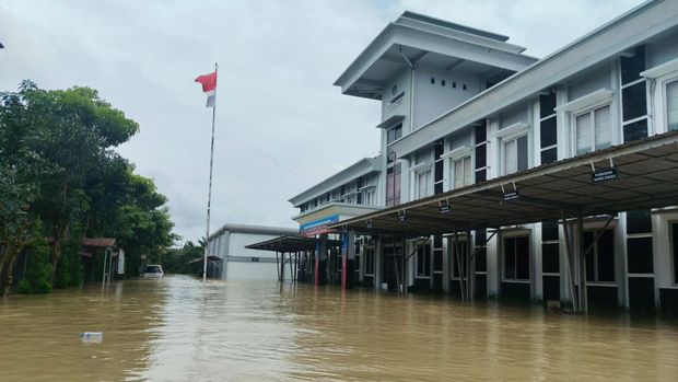 Lapas Cikarang, Kabupaten Bekasi ikut terdampak banjir.