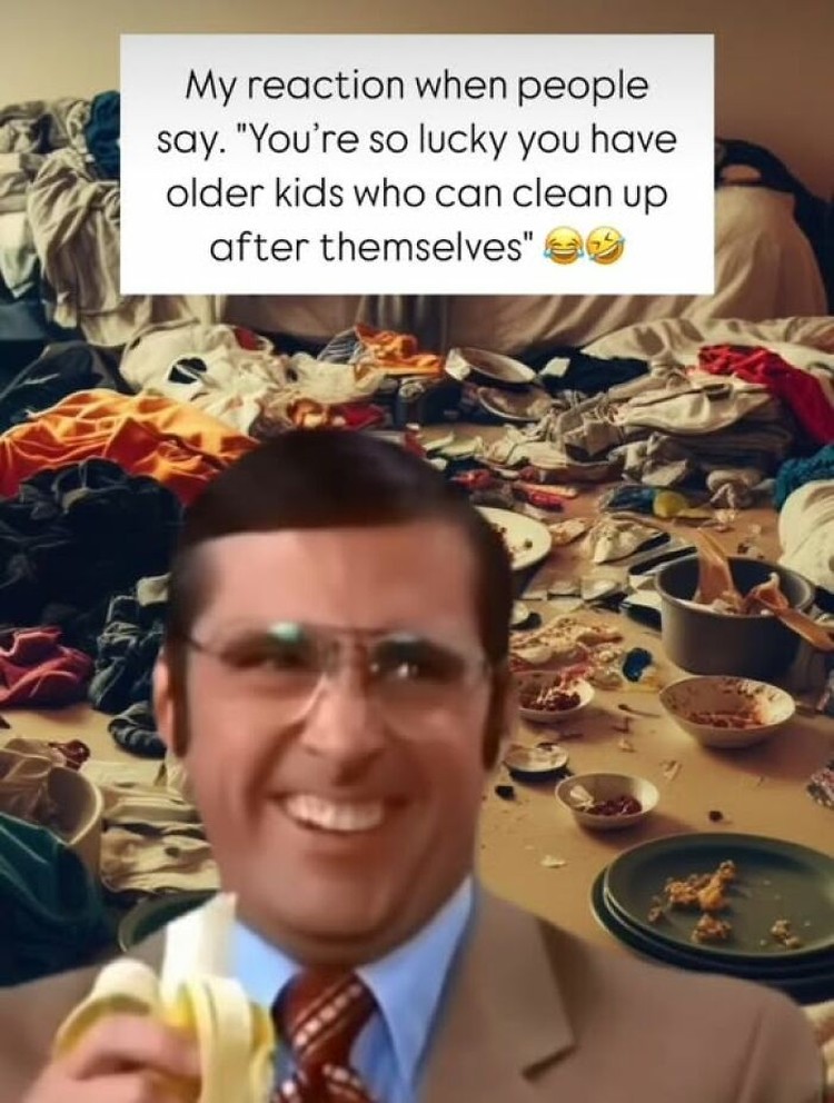 Meme yang Relate Banget buat Para Bunda, Semangat Moms! Menjadi orang tua tidak lah mudah. Tetap semangat buat para ibu dan ayah yang sudah menjaga anak kalian -- apalagi sambil puasa. Kudu banyak-banyak sabar!