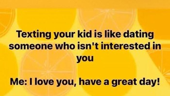 Chattan sama anak bagaikan kekasih tak dianggap. Foto: Loving Mommyhood via Bored Panda