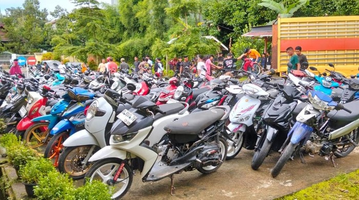 Motor terlibat balap liar di Bulukumba diamankan polisi.