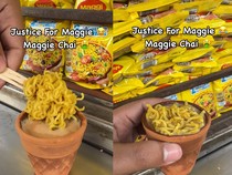 Nyeleneh! Kreasi Teh Topping Mie Instan Ini Panen Hujatan