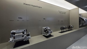 Kedua mobil itu memakai mesin yang disebut Xiaomi HyperEngine. Foto: Fitraya Ramadhanny/detikcom