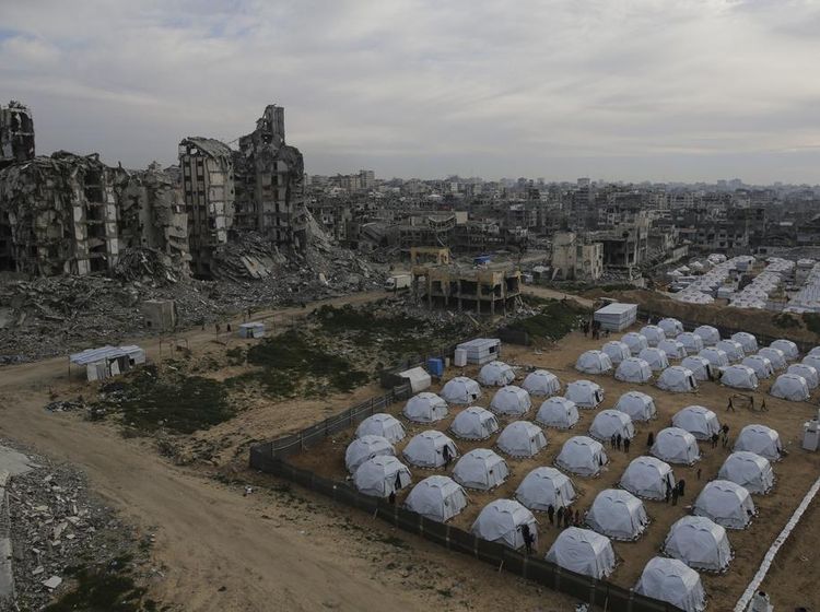 Penampakan Kamp Pengungsian untuk Warga Gaza