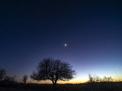 Potret Konjungsi Jupiter, Bulan, Venus di Langit Hungaria