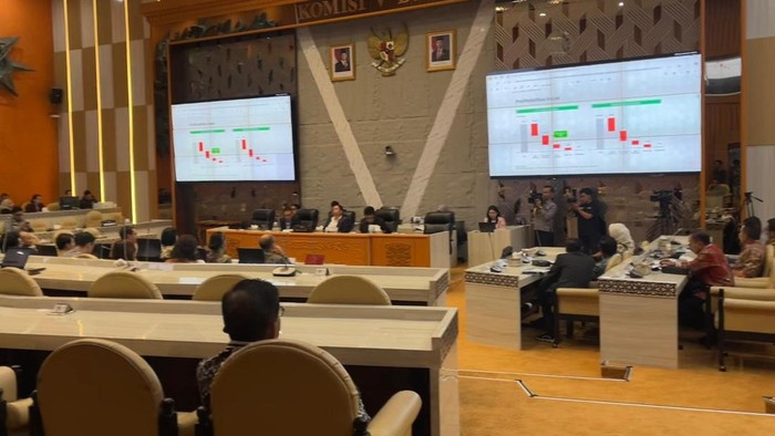 Rapat di Komisi V DPR RI (Dwi/detikcom)