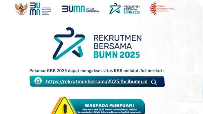 Pendaftaran Rekrutmen Bersama BUMN 2025 dibuka