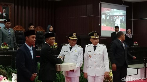 Sertijab Bupati dan Wakil Bupati  Lombok Timur, Rabu (5/3/2025).