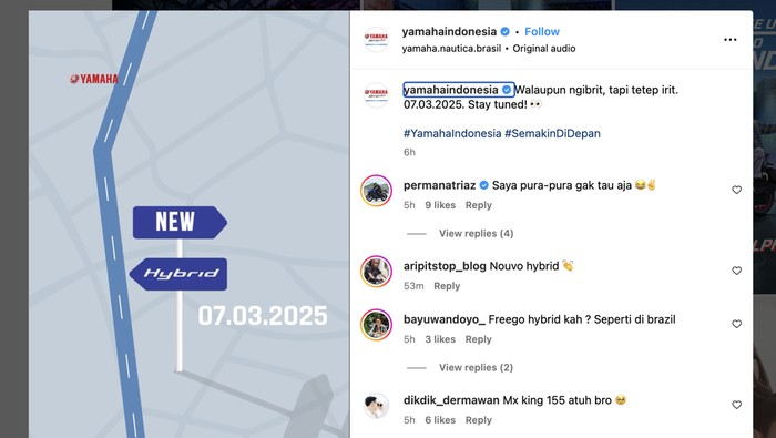 Teaser motor baru Yamaha