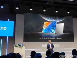 Penampakan Laptop Ringan Bertenaga Tecno MegaBook S14