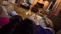 Baim Wong membagika kondisi rumahnya yang kebanjiran. Foto: instagram Baim Wong