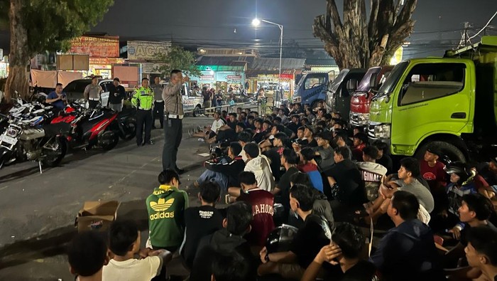 Polres Semarang amankan 118 motor yang akan dipakai balap liar.