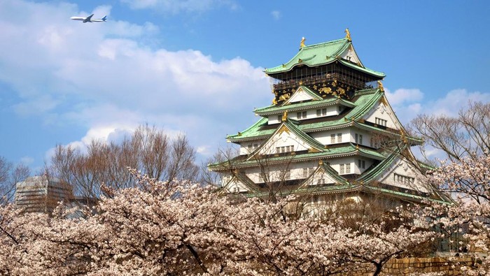 Ilustrasi kastil Jepang