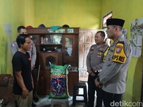 Kapolres Blitar Kota Beri Bantuan Keluarga Pasutri Korban Bus Ugal-ugalan