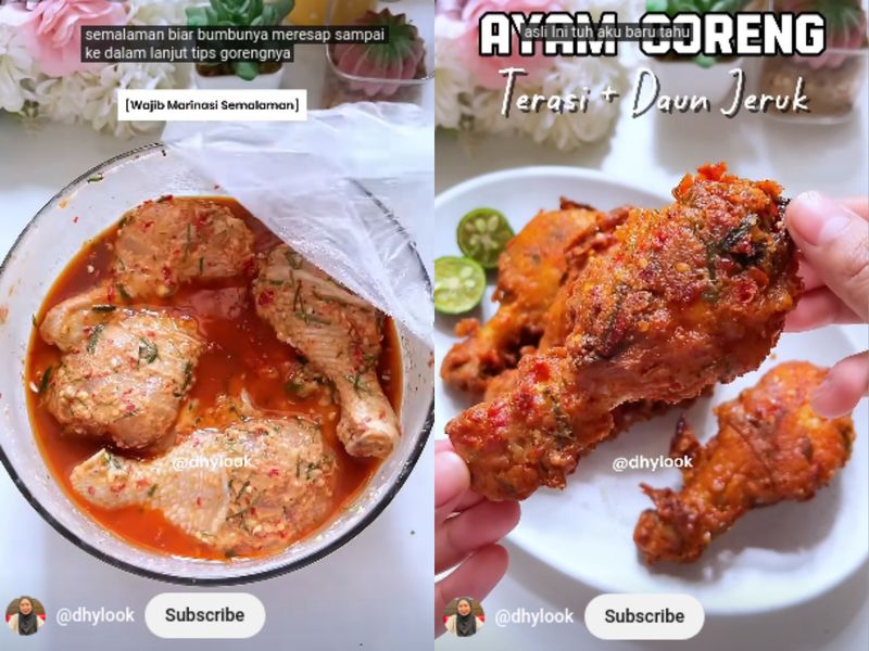 kreasi ayam goreng viral bumbu marinasi rempah