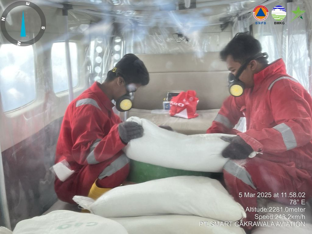 Operasi Modifikasi Cuaca (OMC) Jabodetabek, 6/3/2025. (Dok BNPB)