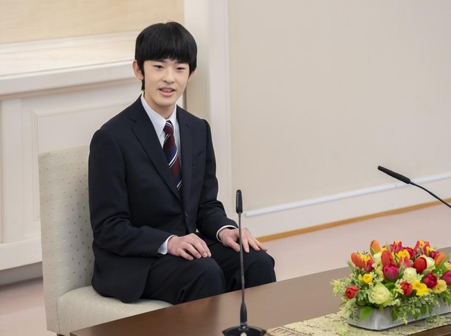 Pangeran Hisahito di Imperial Palace, Tokyo. (Imperial Household Agency of Japan via AP)