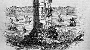 Henry Winstanley merancang dan membangun mercusuar lepas pantai pertama di Eddystone Rocks di Devon, Inggris, antara tahun 1696 dan 1698. Karena yakin akan keamanannya, ia pernah mengungkapkan keinginannya untuk berlindung di dalamnya selama badai terbesar yang pernah ada. Namun, selama Badai Besar tahun 1703, mercusuar tersebut hancur bersama Winstanley dan lima orang lainnya di dalamnya, dan tidak ada jejak mereka yang pernah ditemukan.Foto: Boredpanda