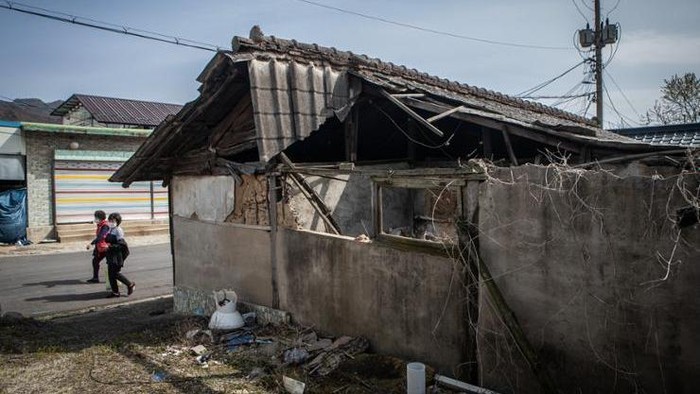 Rumah kosong di Kabupaten Yeoncheon, Provinsi Gyeonggi, 11 April 2022