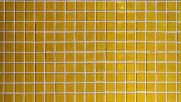 Yellow square tile background