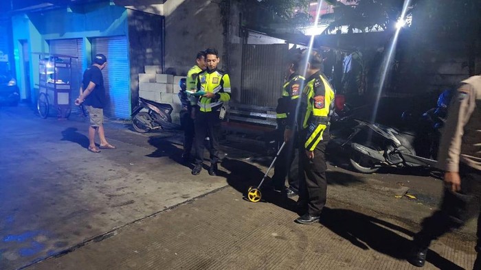 bangkai pikap dan korban hingga pelaku tabrak lari beruntun di sidoarjo