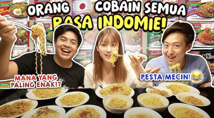 Begini Reaksi Orang Jepang Cicip Aneka Varian Rasa Mie Instan Goreng